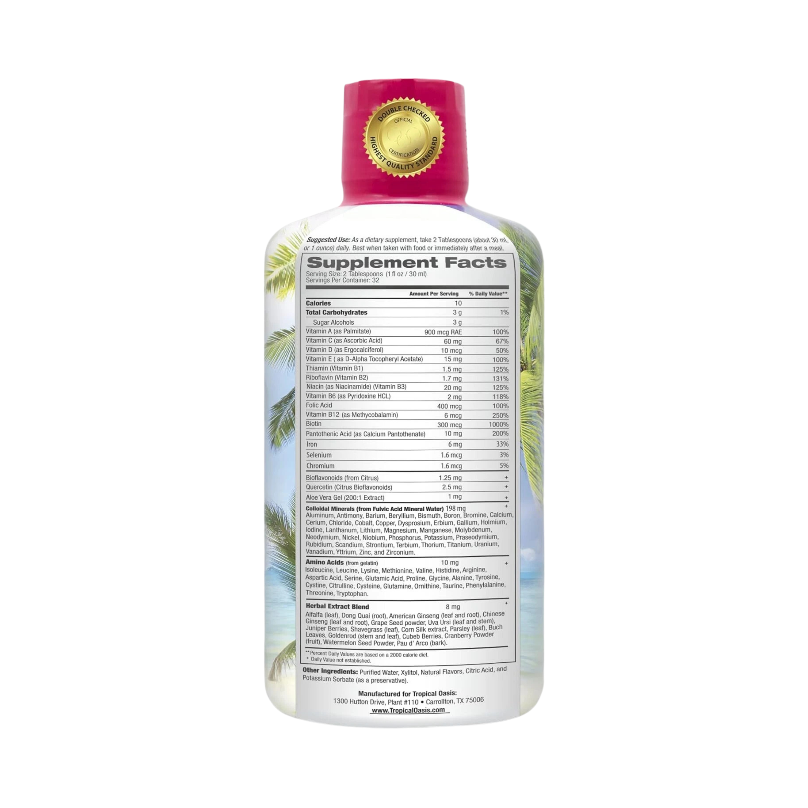 Tropical Oasis, Women’s Premium Multi-Vitamin, 32 fl oz, 960 ml