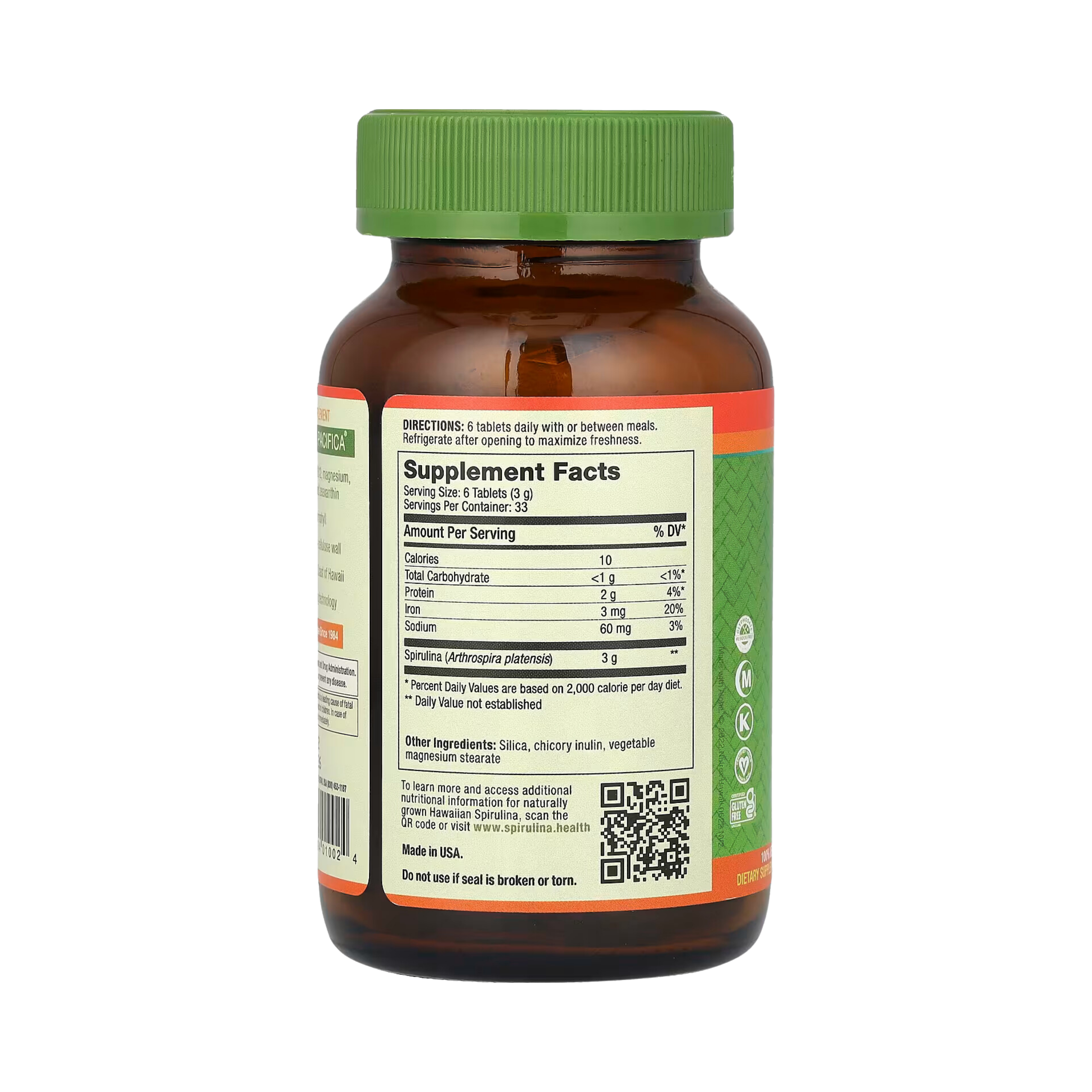 Nutrex Hawaii, Pure Hawaiian Spirulina, 500 Mg, 200 Tablets