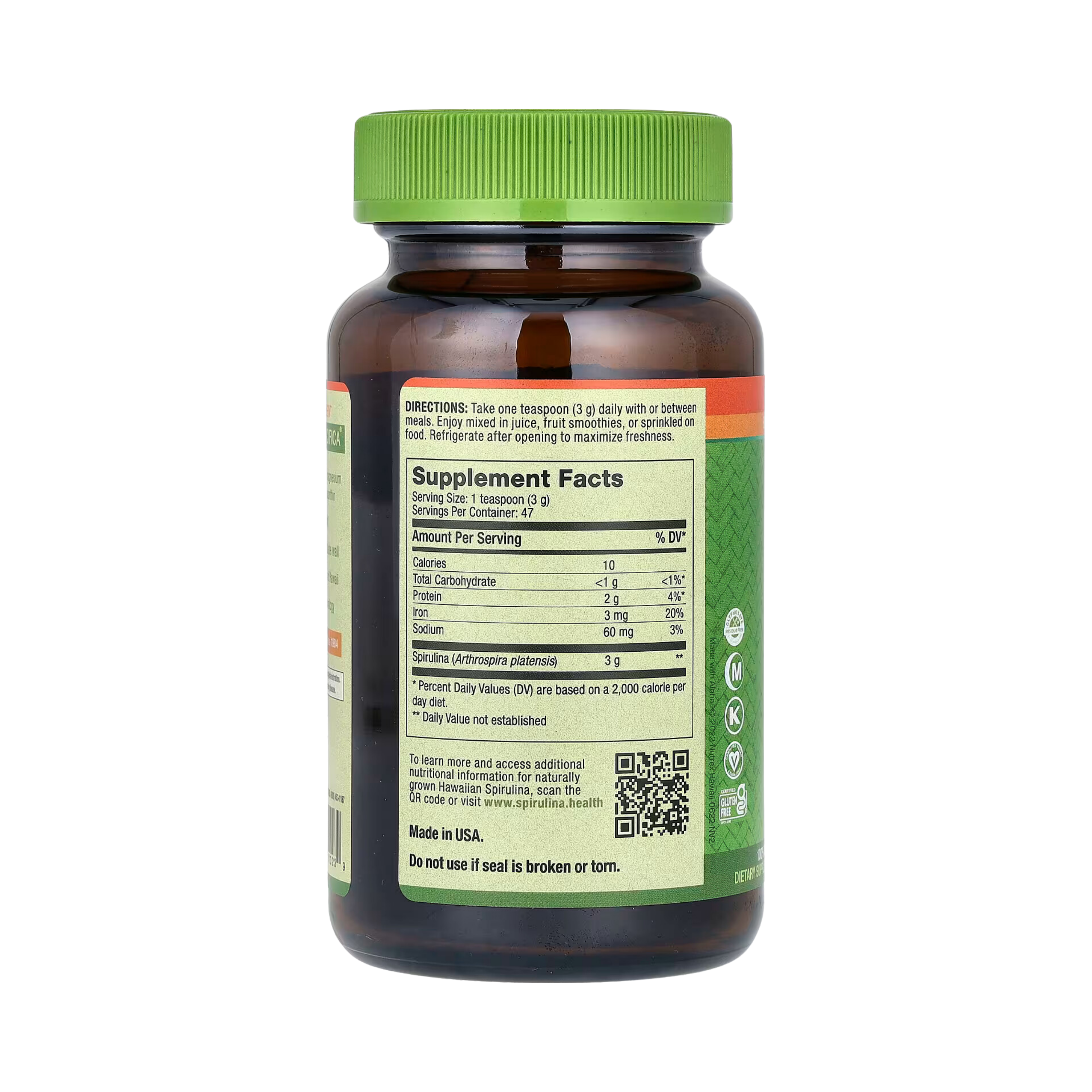 Nutrex Hawaii, Pure Hawaiian Spirulina Powder, 5 Oz