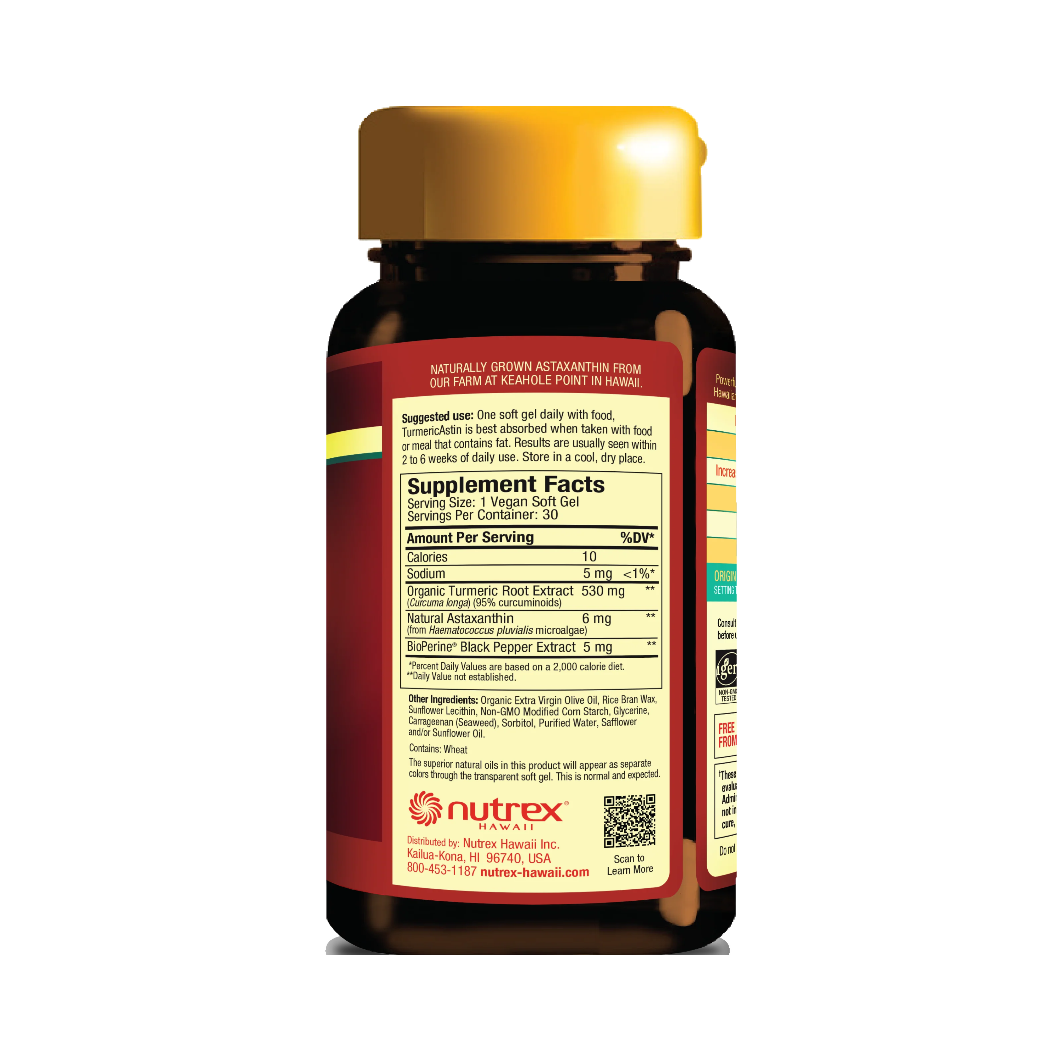 Nutrex Hawaii, TurmericAstin, 30 Count