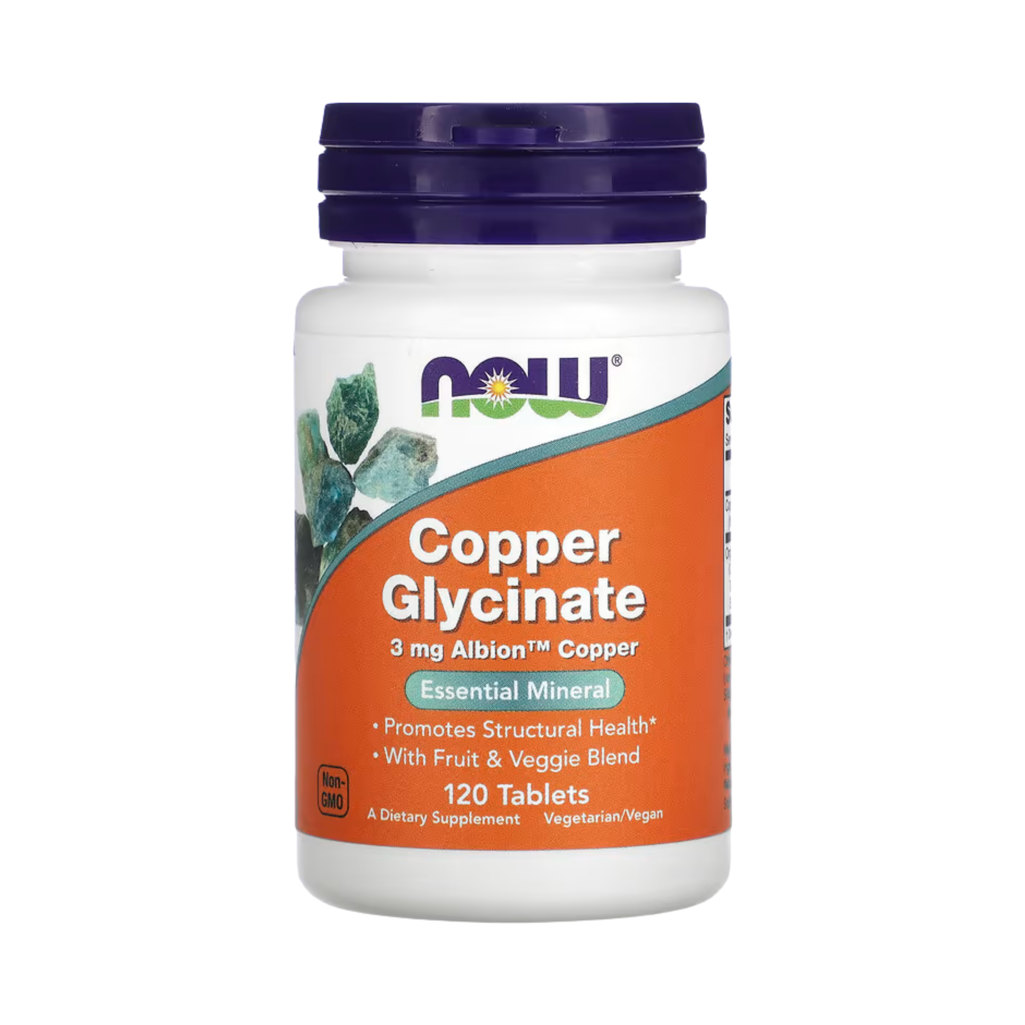 NOW Foods, Copper Glycinate, 3 mg, 120 Tablets