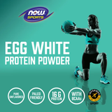 NOW Foods, Sports, Egg White Protein with BCAAs, Protein Powder, Unflavored, 1.2 lbs, 544 g
