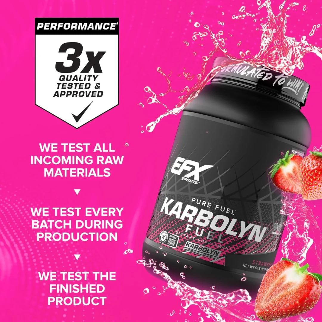 EFX Sports, Karbolyn Fuel, Strawberry, 4 lb 4.8 oz (1,950 g)