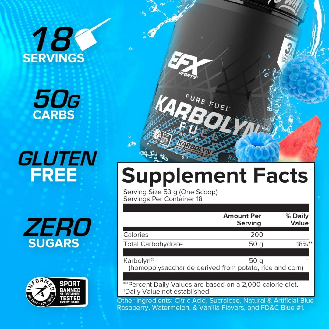 EfX Sports, Karbolyn, Blue Razz Watermelon, 35.3 oz