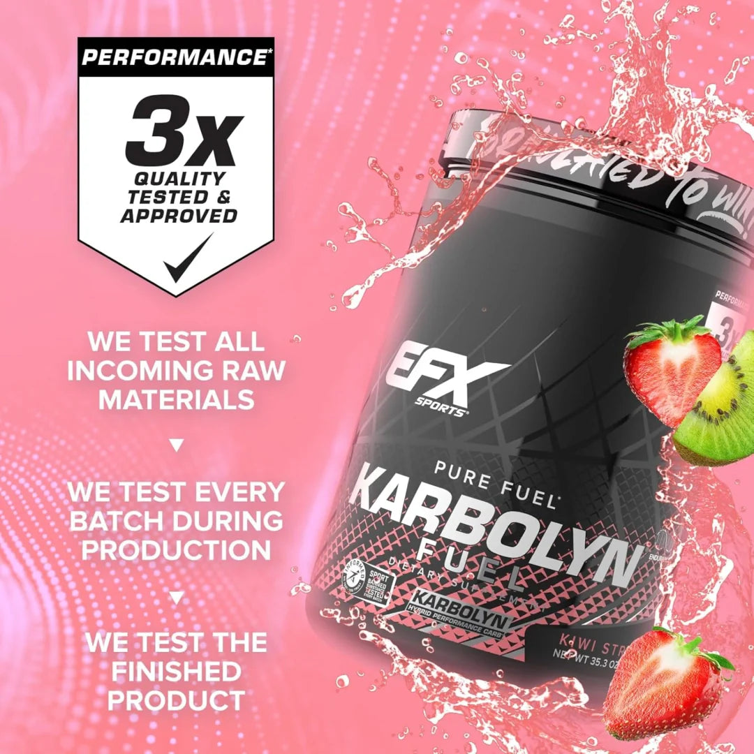 EFX Sports, Karbolyn Fuel, Kiwi Strawberry, 35.3 oz, 1000 g