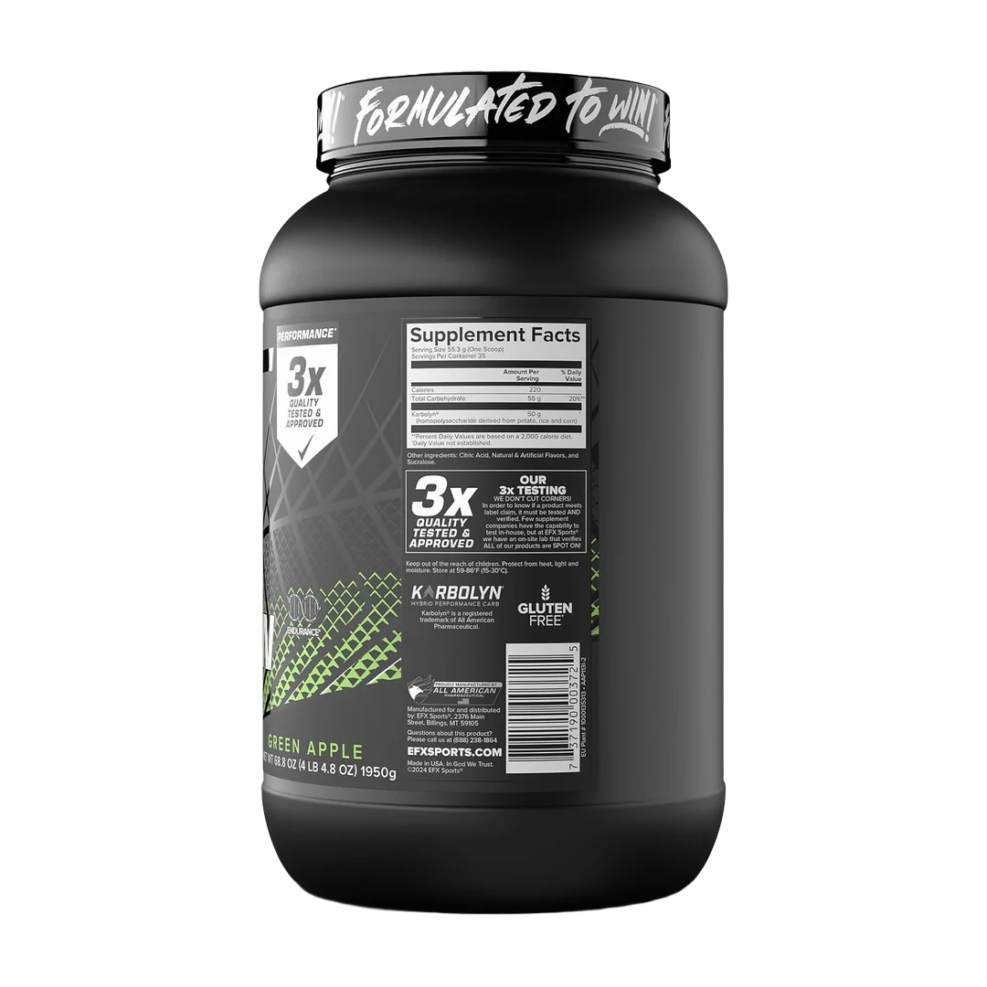 EFX Sports, Karbolyn Fuel, Green Apple, 4.3 lbs (1950 g)