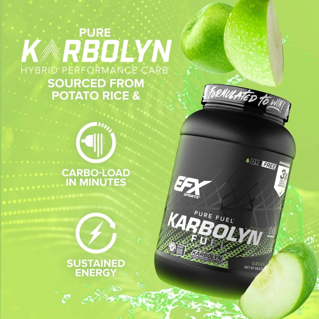 EFX Sports, Karbolyn Fuel, Green Apple, 4.3 lbs (1950 g)