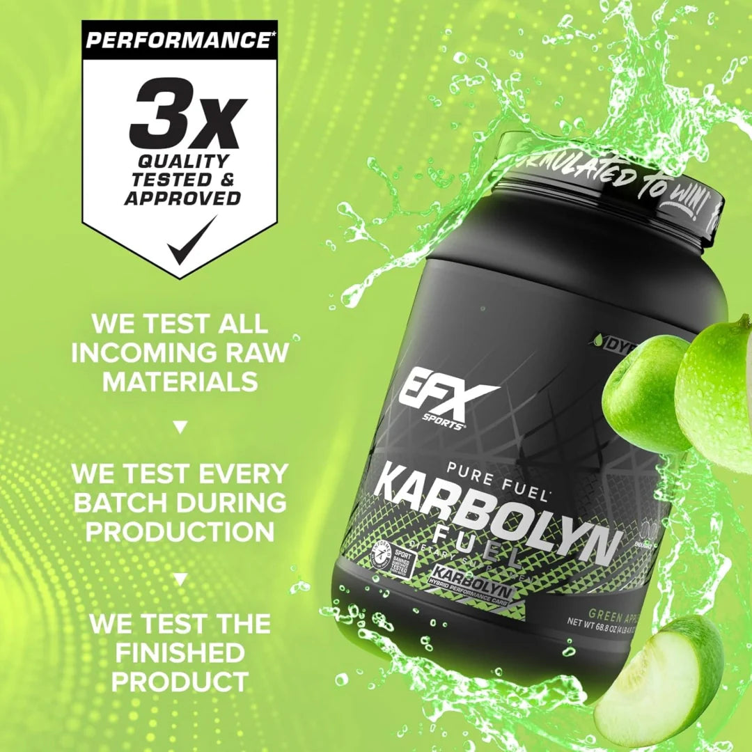 EFX Sports, Karbolyn Fuel, Green Apple, 4.3 lbs (1950 g)