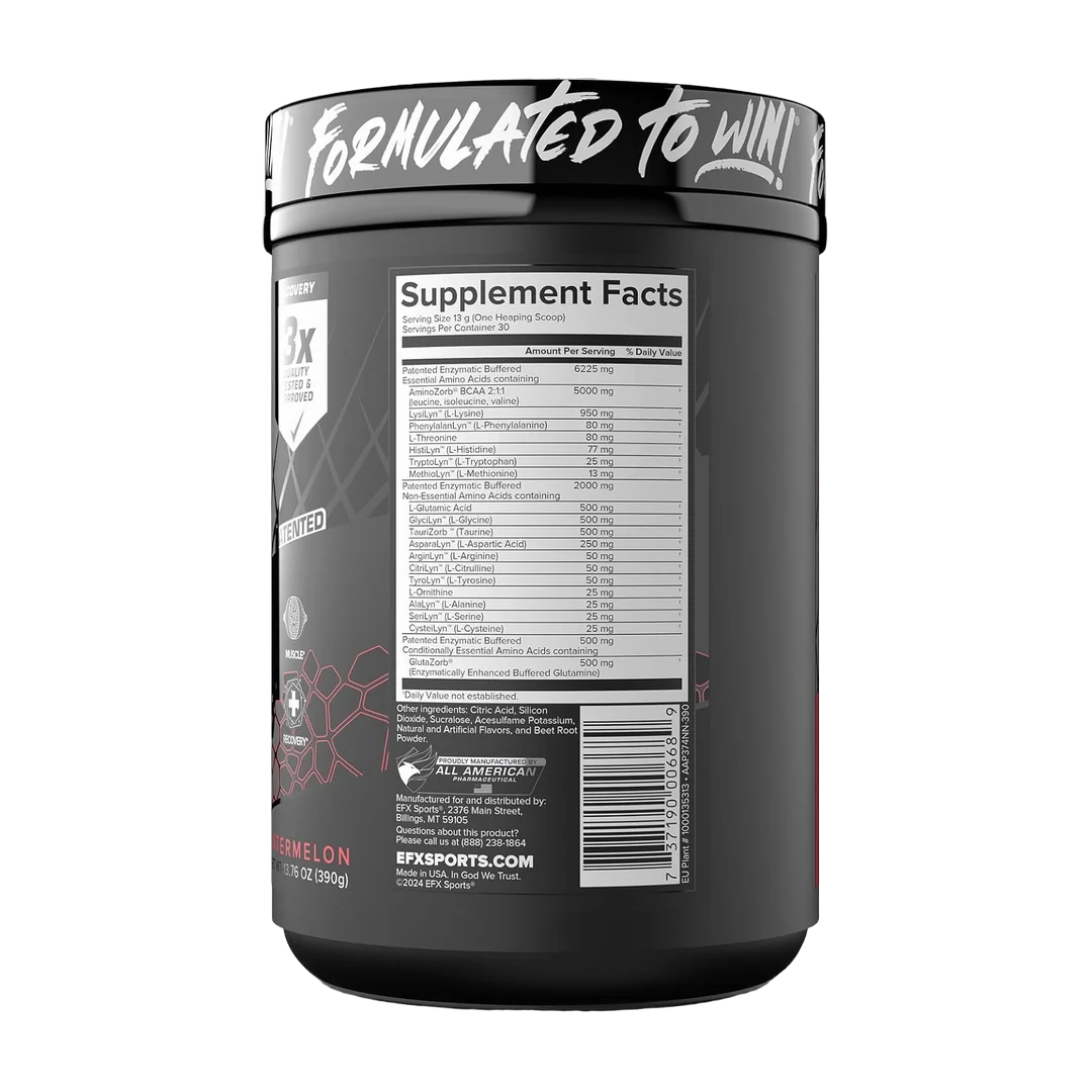 EFX Sports, AminoZorb® Elite 21, Watermelon, 13.76 oz (390 g)