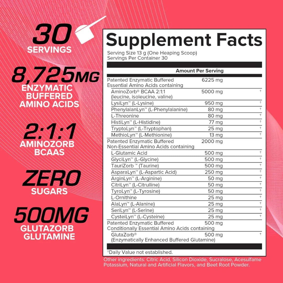 EFX Sports, AminoZorb® Elite 21, Watermelon, 13.76 oz (390 g)
