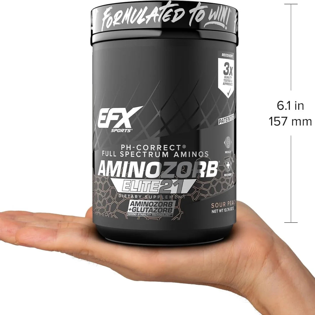 EFX Sports, AminoZorb® Elite 21, Sour Peach, 13.76 oz (390 g)