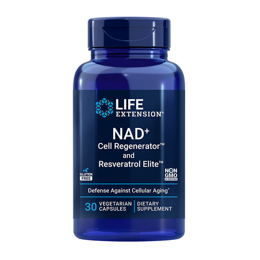 Life Extension, NAD+ Cell Regenerator and Resveratrol Elite, 30 Vegetarian Capsules