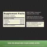 Optimum Nutrition, BCAA 1000, 60 Capsules (500 mg per Capsule)