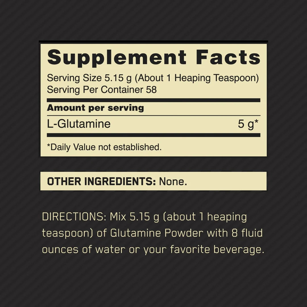 Optimum Nutrition, Glutamine Powder, Unflavored, 10.58 oz (300 g)