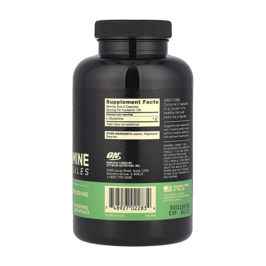 Optimum Nutrition, Glutamine, 240 Capsules (0.5 g per Capsule)