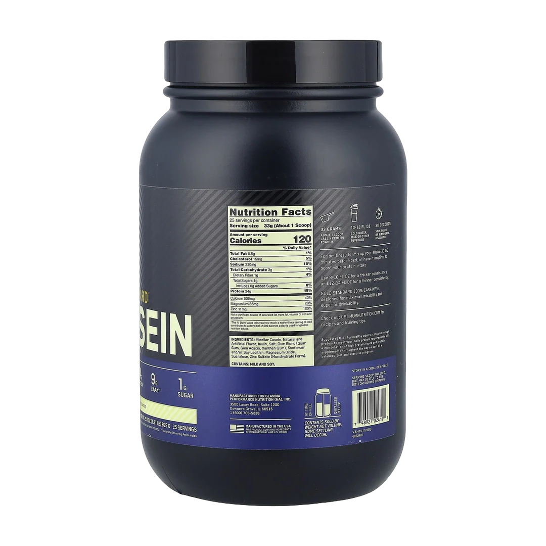 Optimum Nutrition, Gold Standard® 100% Casein, Creamy Vanilla, 1.81 lb (825 g)