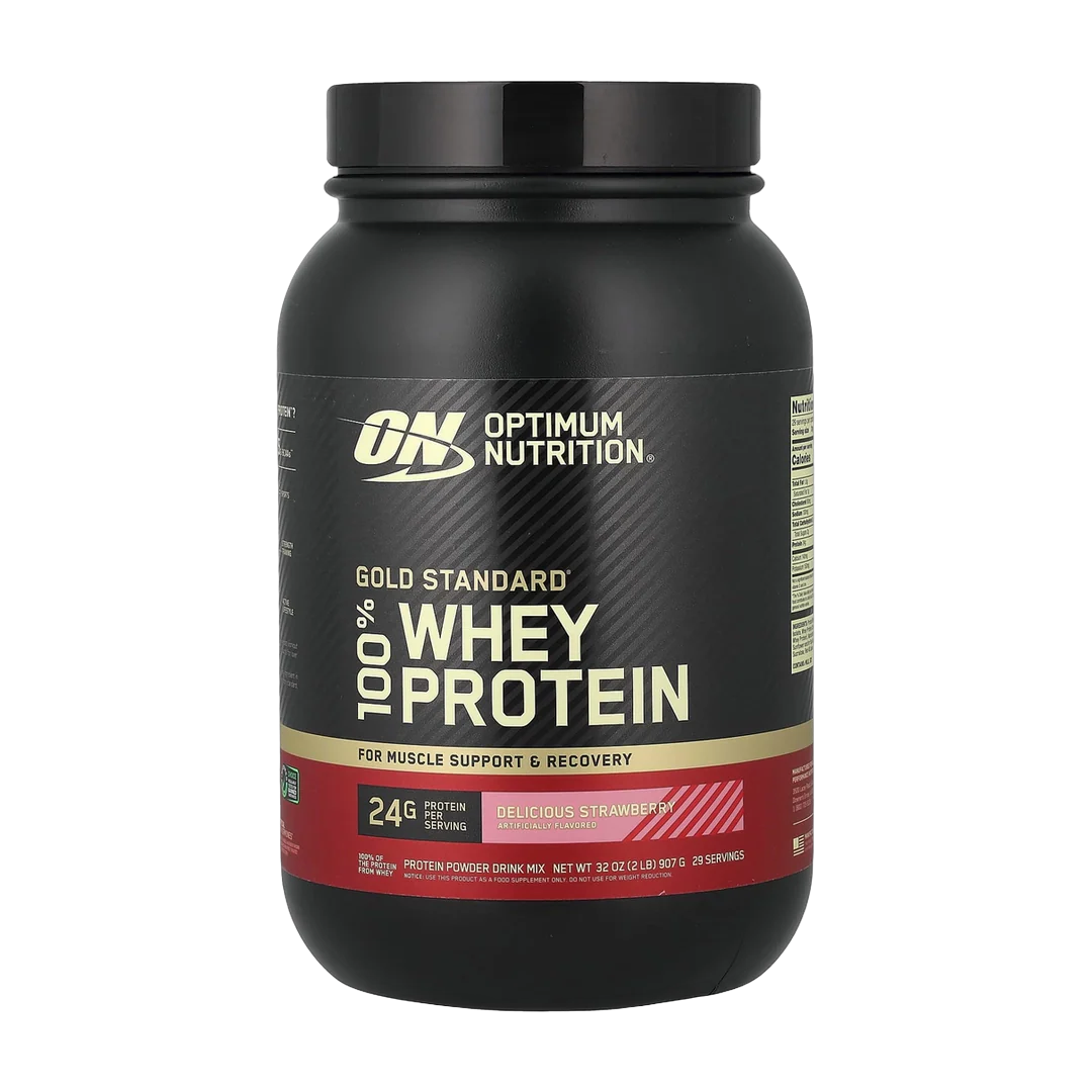 Optimum Nutrition, Gold Standard® 100% Whey, Delicious Strawberry, 2 lb (907 g)