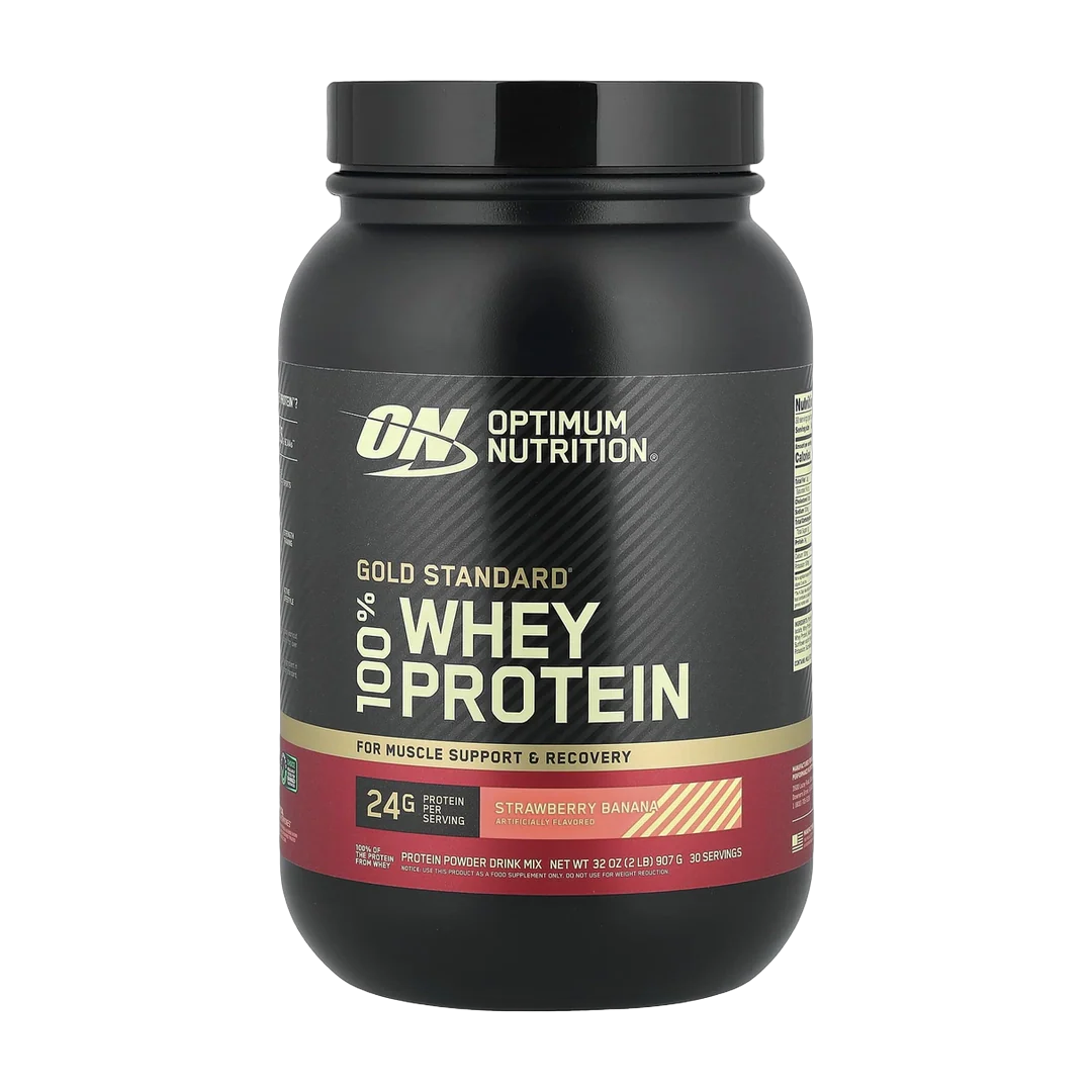 Optimum Nutrition, Gold Standard® 100% Whey, Strawberry Banana, 2 lb (907 g)