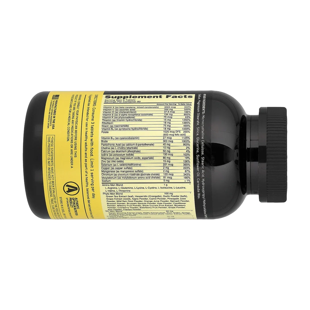 Optimum Nutrition, Opti-Men®, Multivitamin For Active Men, 240 Tablets