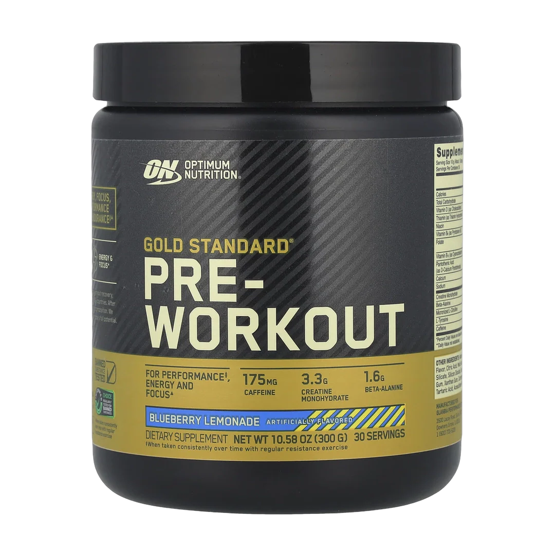 Optimum Nutrition, Gold Standard® Pre-Workout, Blueberry Lemonade, 10.58 oz (300 g)