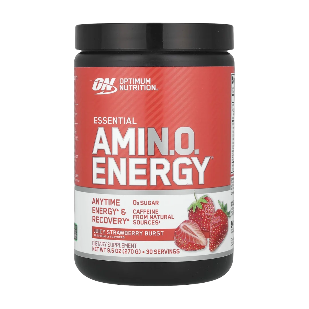 Optimum Nutrition, Essential Amin.O. Energy®, Juicy Strawberry Burst, 9.5 oz (270 g)