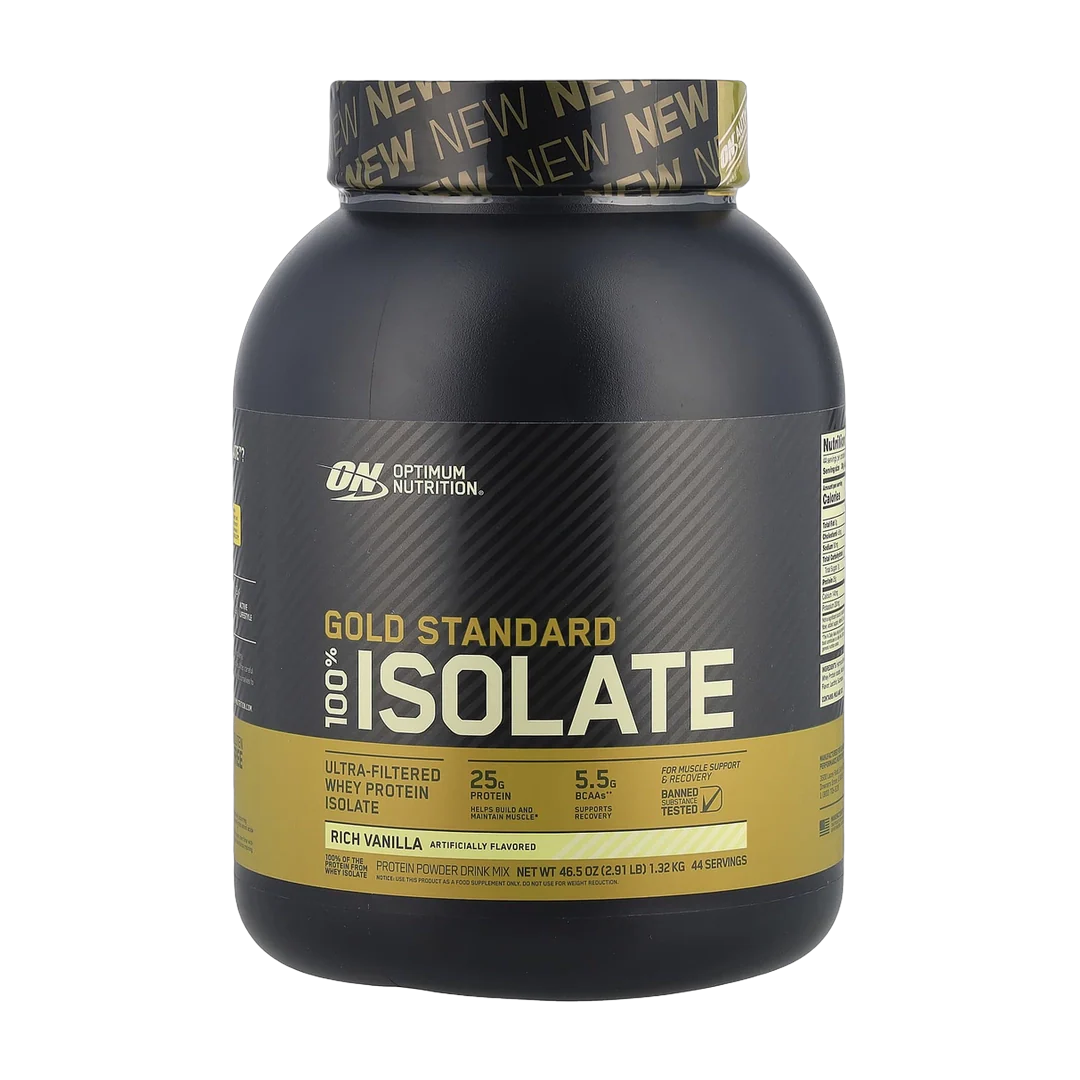 Optimum Nutrition, Gold Standard® 100% Isolate, Rich Vanilla, 46.5 oz (1.32 kg)