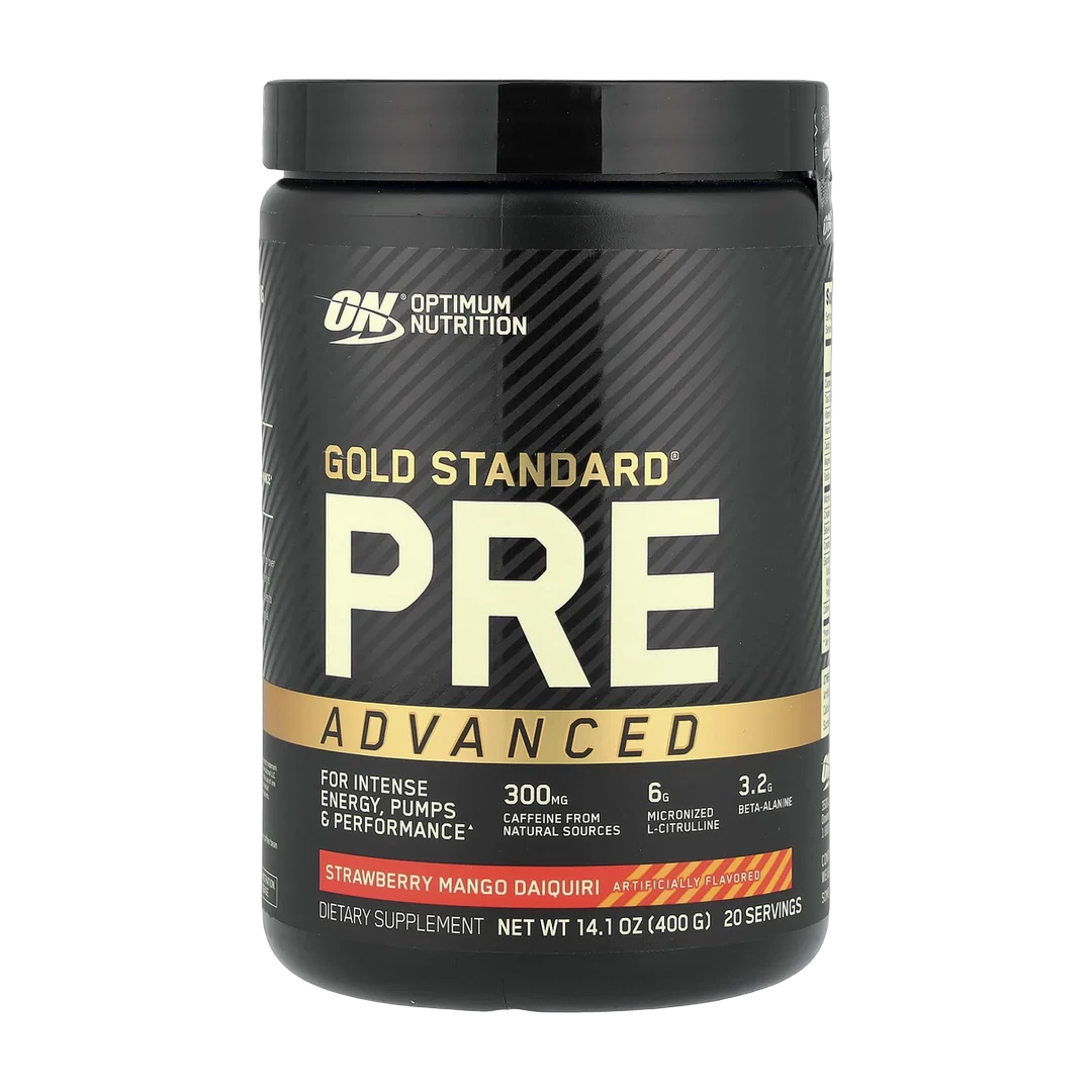 Optimum Nutrition, Gold Standard® Pre Advanced, Strawberry Mango Daiquiri, 14.1 oz (400 g)