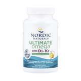 Nordic Naturals, Ultimate Omega®, Plant-Based With D3 + K2, Lemon, 60 Soft Gels