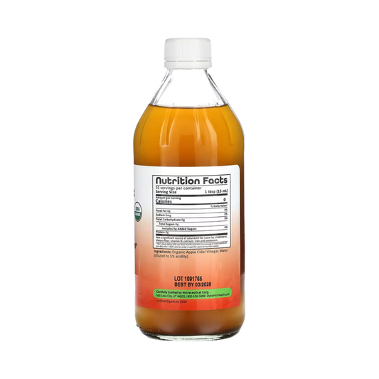 Dynamic Health, Apple Cider Vinegar with Mother, Glass, 16 fl oz, 473 ml