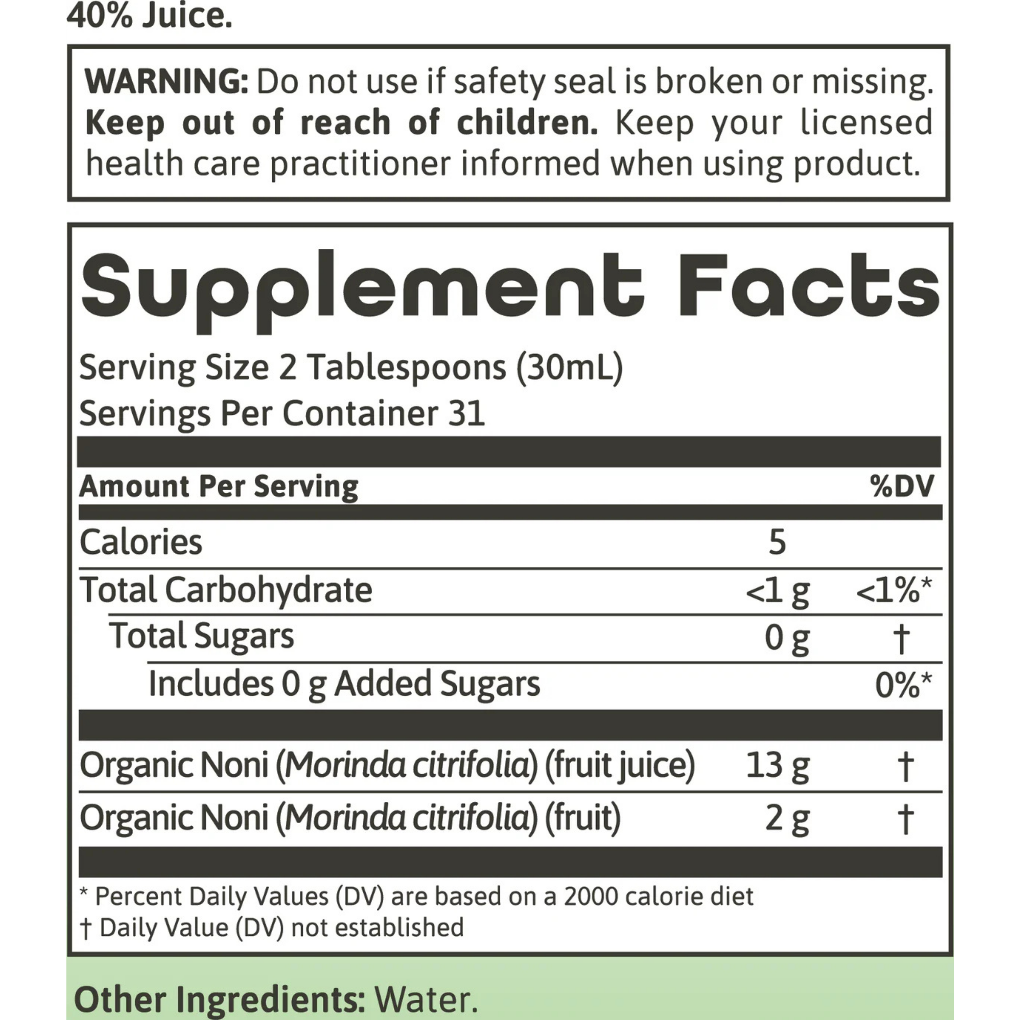 Dynamic Health, Noni Juice, 32 fl oz, 946 ml