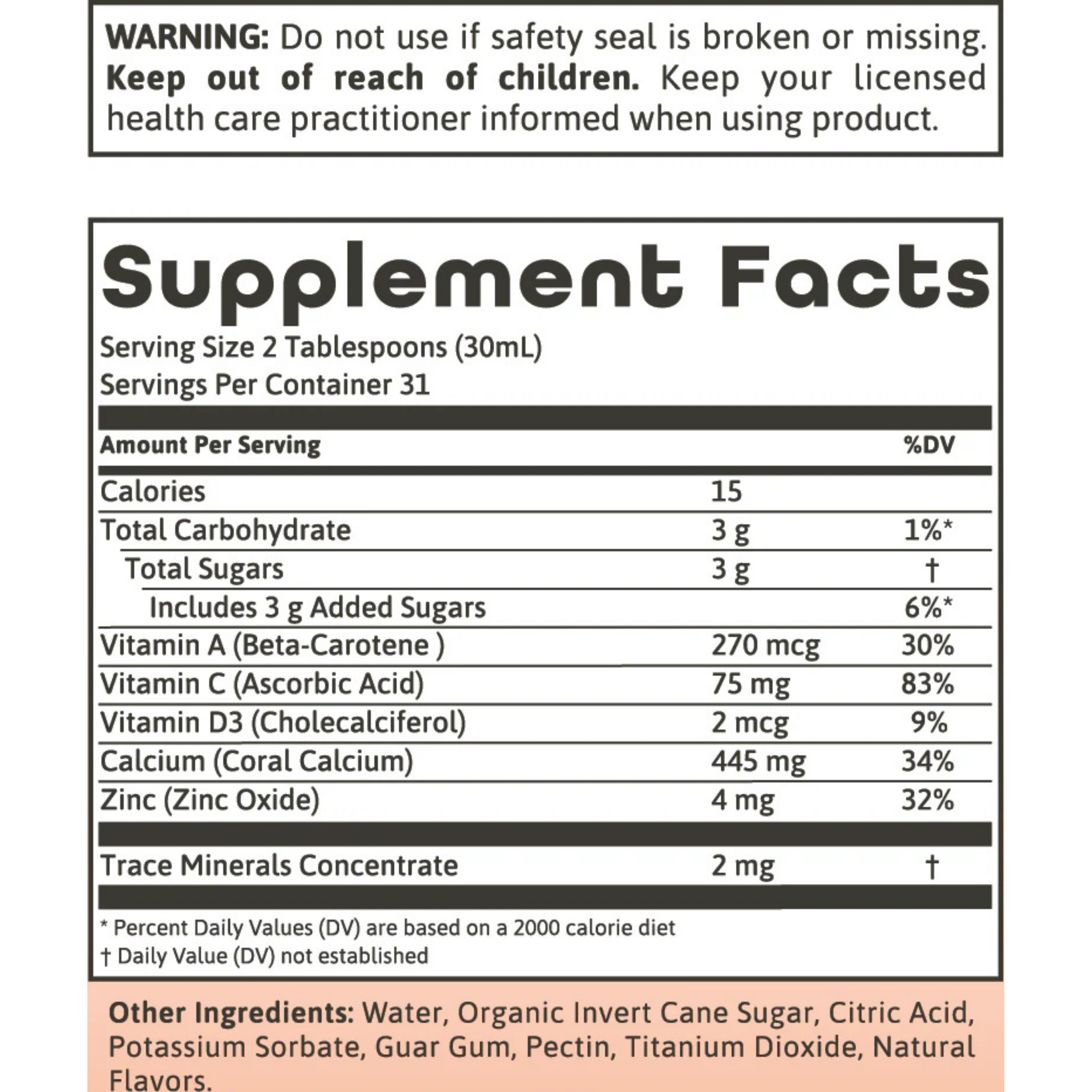 Dynamic Health, Coral Calcium Complex, 32 fl oz, 946 ml