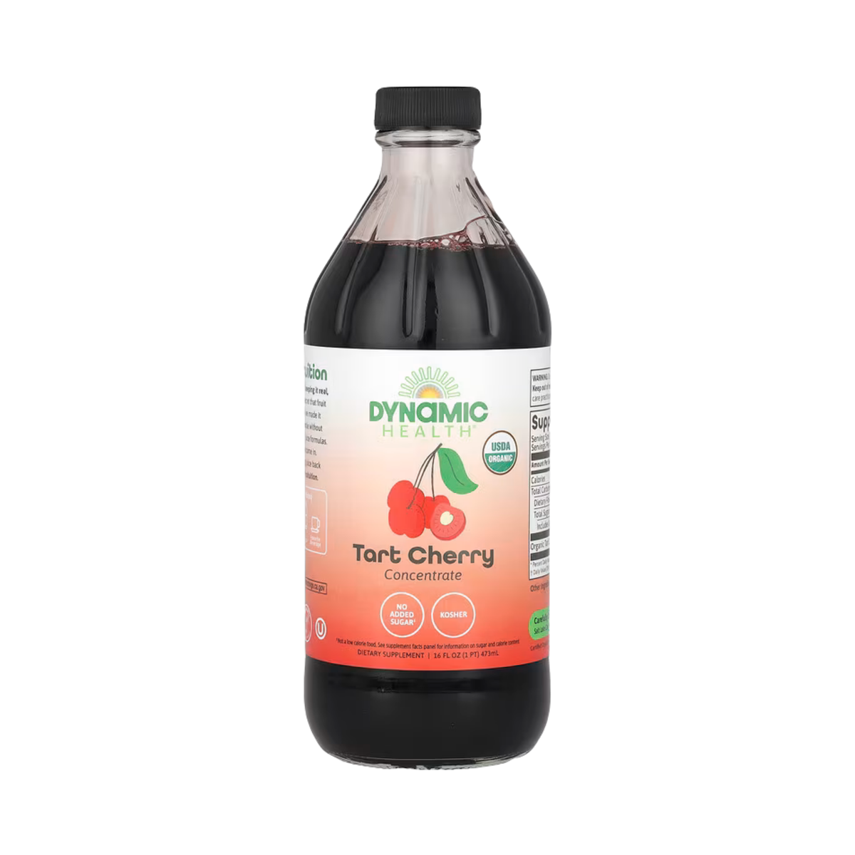 Dynamic Health, Tart Cherry Concentrate, Glass, 16 fl oz, 473 ml
