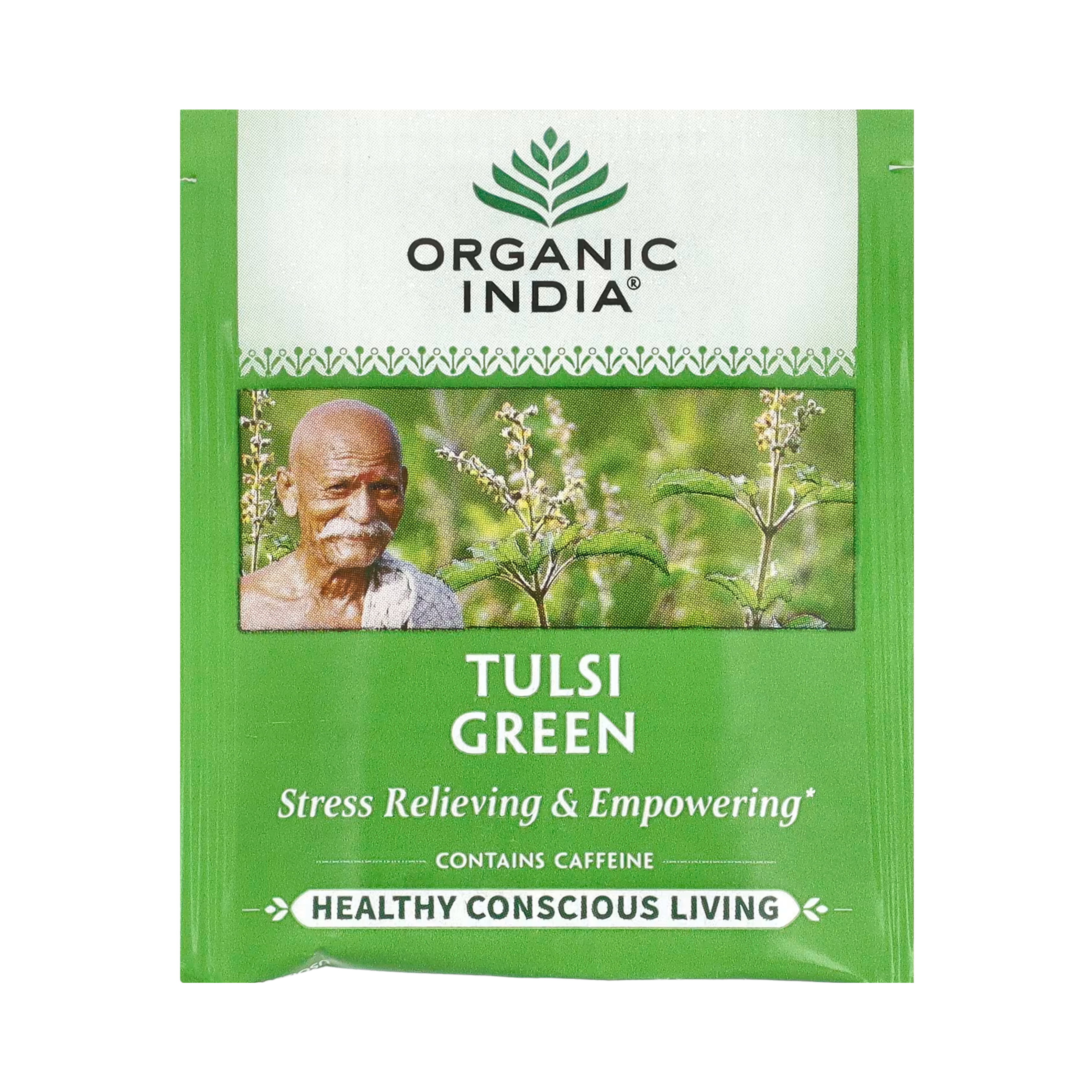 Organic India, Tulsi Tea, Green, 18 Infusion Bags, 1.21 Oz