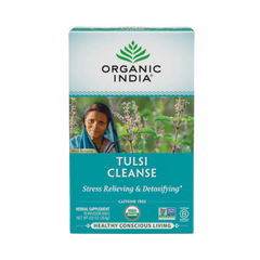 Organic India, Tulsi Cleanse Tea, Caffeine-Free, 18 Infusion Bags, 1.02 Oz