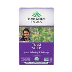 Organic India, Tulsi Tea, Sleep, Caffeine Free, 18 Infusion Bags, 1.14 Oz