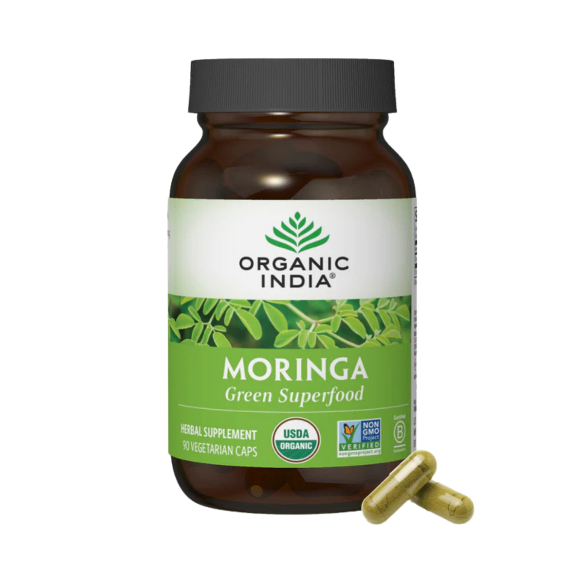 Organic India, Moringa, 700 Mg, 90 Vegetarian Caps