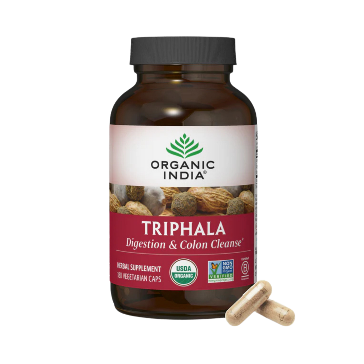 Organic India, Triphala, 180 Vegetarian Caps