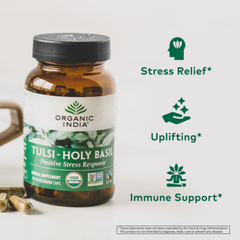 Organic India, Tulsi-Holy Basil, 180 Vegetarian Caps
