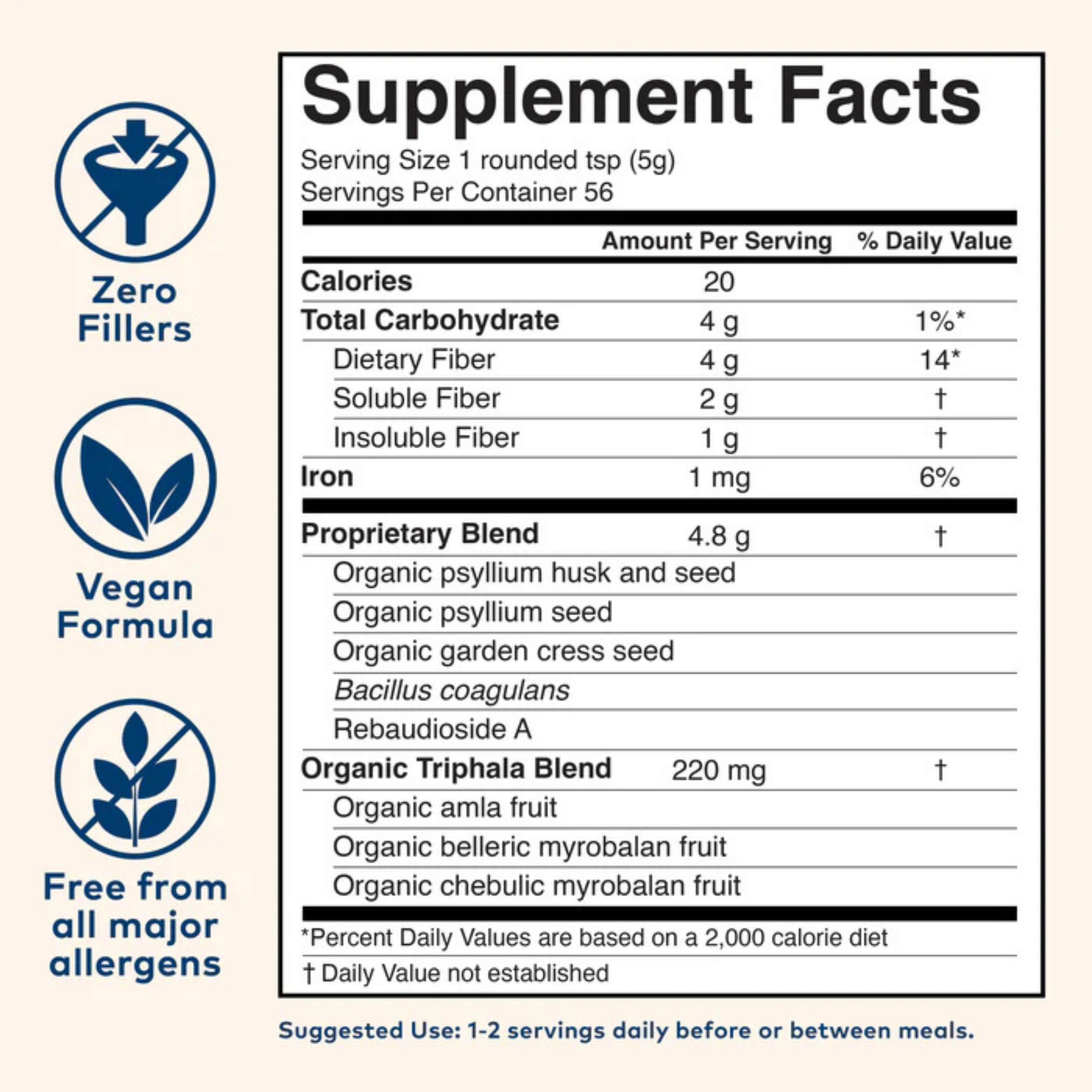 Organic India, Psyllium Pre & Probiotic Fiber, Original, 10 Oz