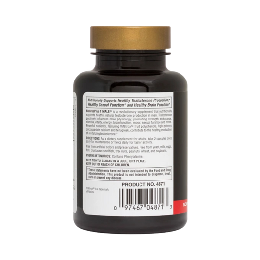 NaturesPlus, T Male, 60 vegetarian capsules