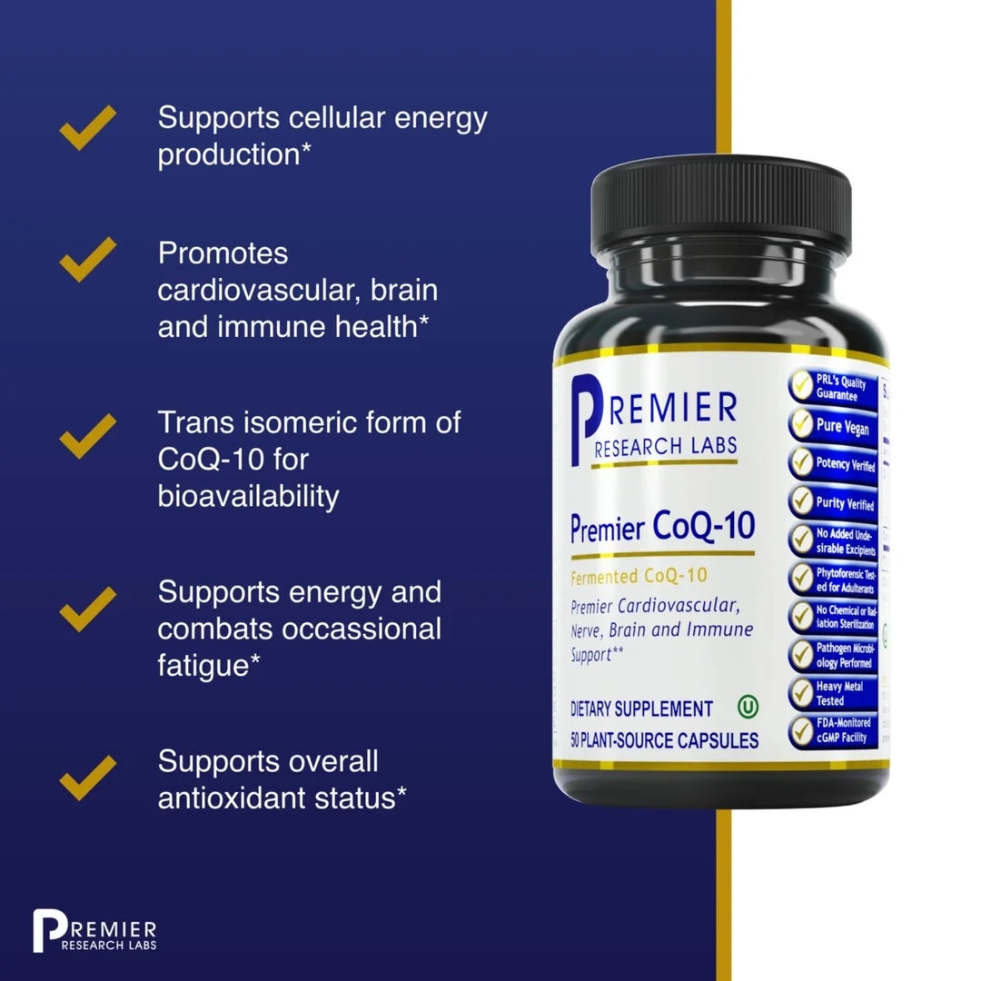 Premier Research Labs, Premier CoQ-10, 50 Plant-Source Capsules