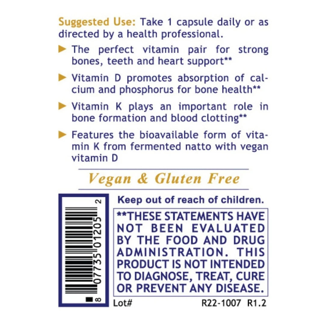 Premier Research Labs, Premier Vitamin D3+K2, 30 Plant-Source Capsules