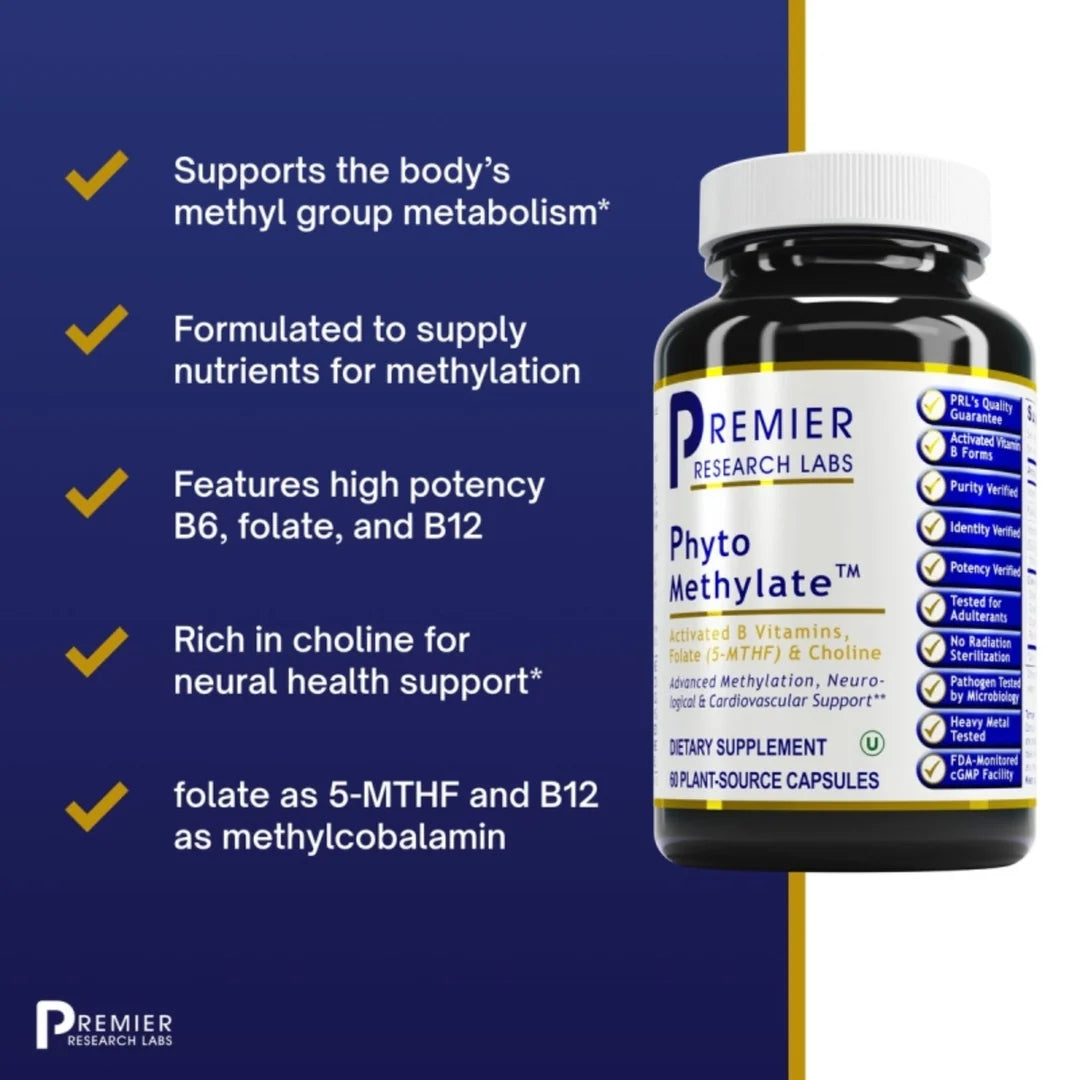 Premier Research Labs, Phyto Methylate, 60 Plant-Source Capsules