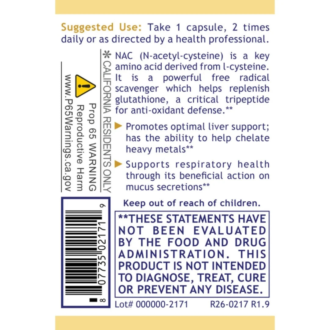 Premier Research Labs, Premier NAC, 60 Plant-Source Capsules