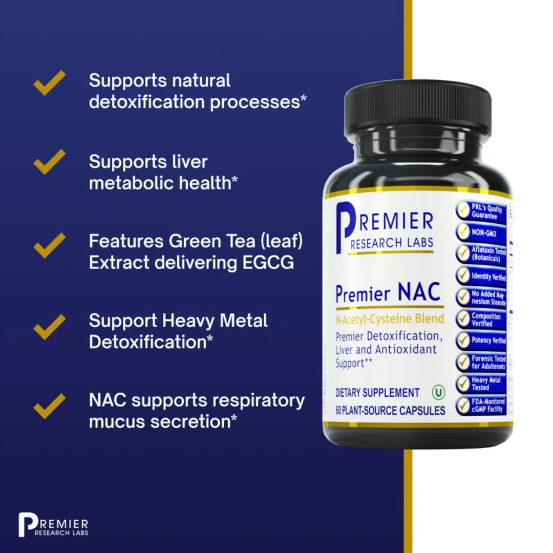 Premier Research Labs, Premier NAC, 60 Plant-Source Capsules