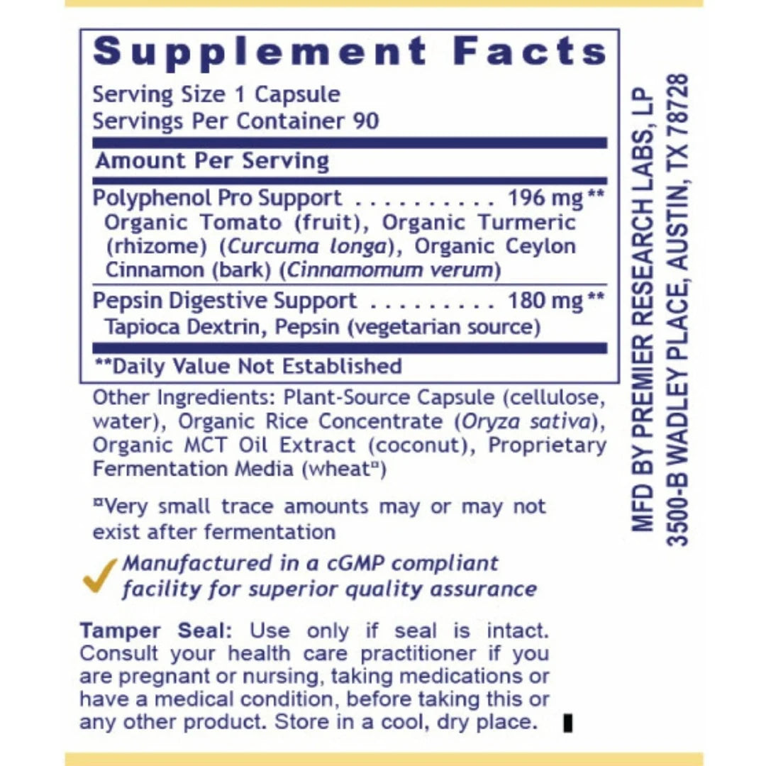 Premier Research Labs, Premier HCL Activator, 90 Plant-Source Capsules