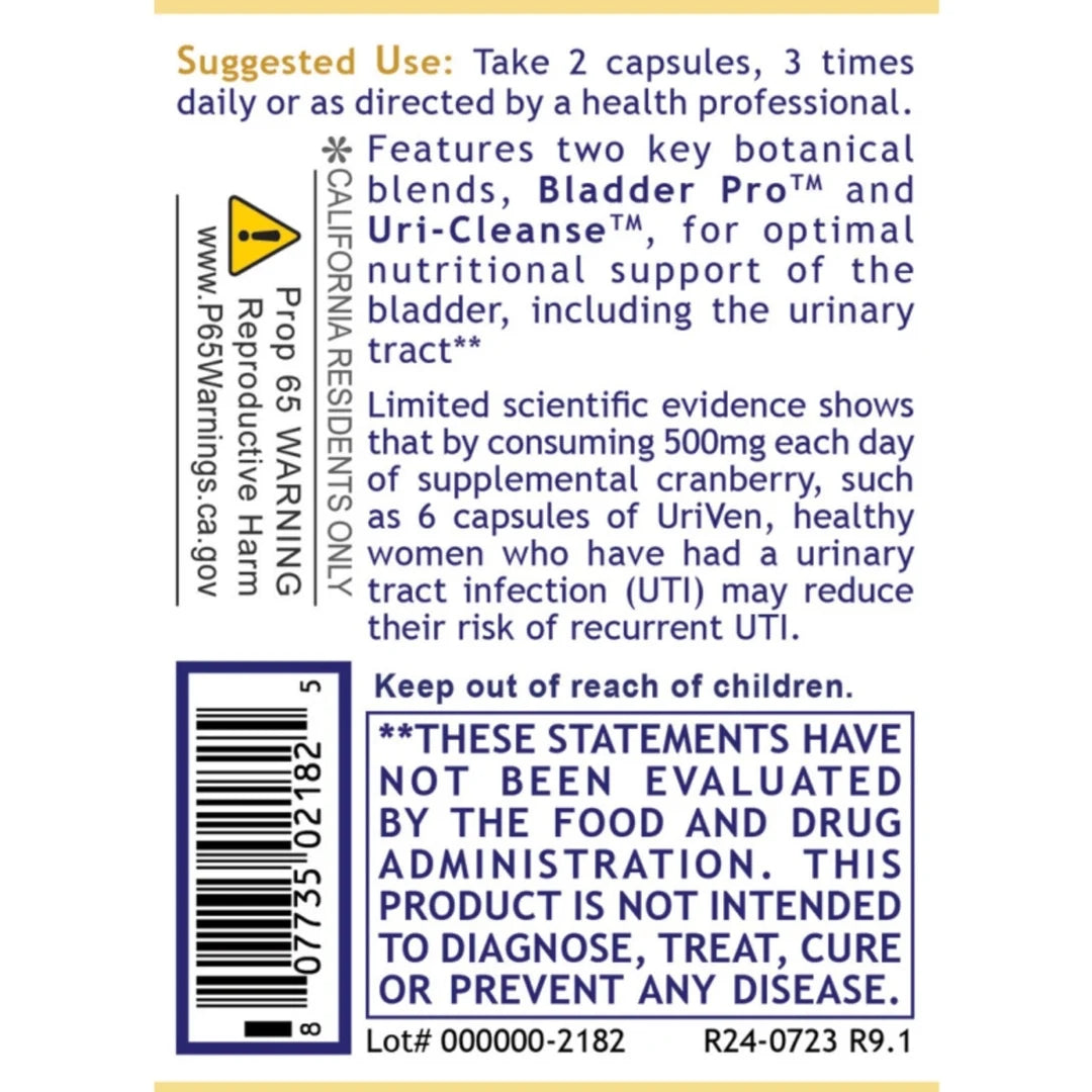 Premier Research Labs, UriVen™, 60 Plant-Source Capsules