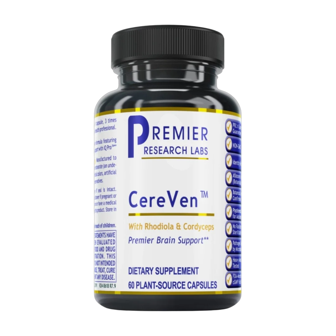 Premier Research Labs, CereVen, 60 Plant-Source Capsules