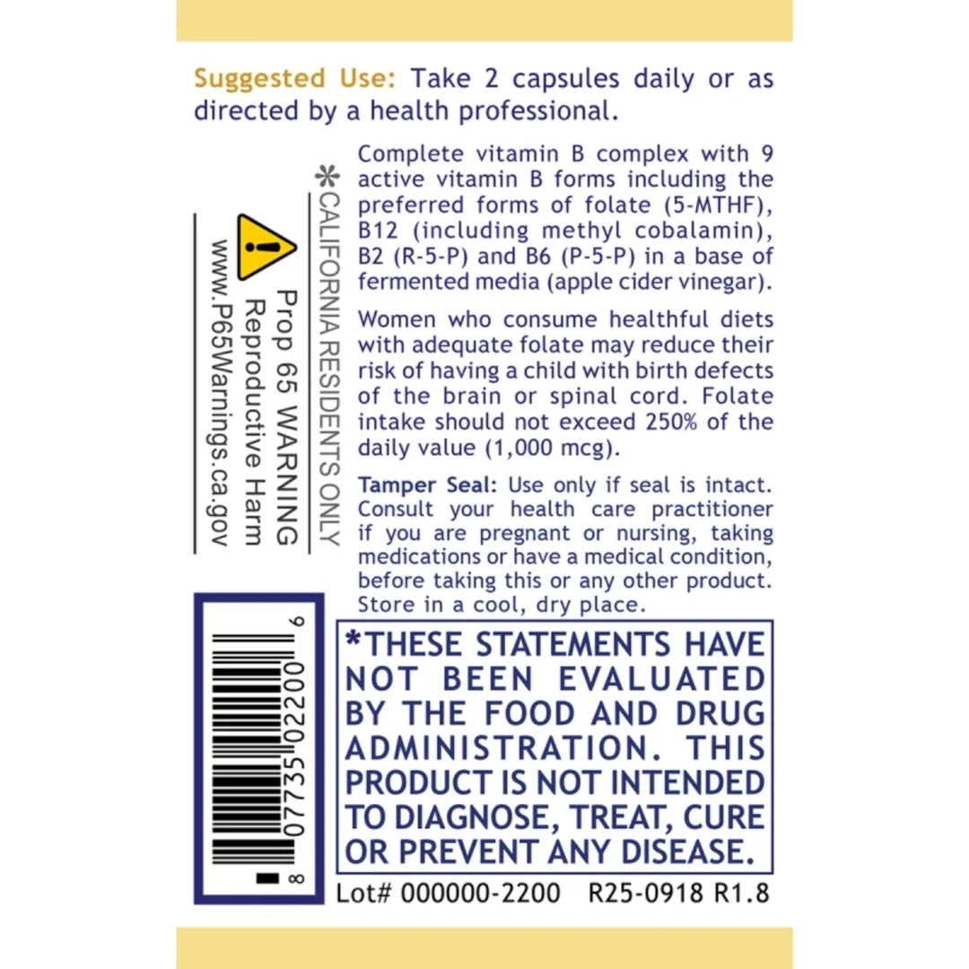 Premier Research Labs, Premier Complete B Capsules, 60 Plant-Source Capsules