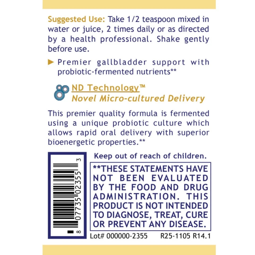Premier Research Labs, Fermented Gallbladder-ND™, 8 fl oz (235 mL)